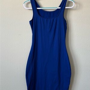 Elegant Blue Sleeveless Dress